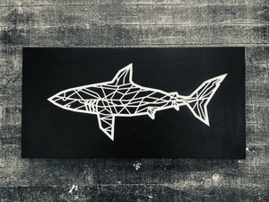 Deep shark with silver foil